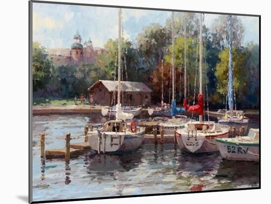 The Village Dock-Furtesen-Mounted Art Print