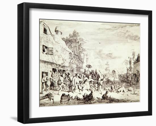 The Village Fair, 1685-Cornelis Dusart-Framed Giclee Print