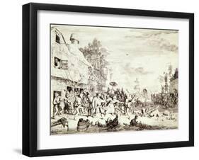 The Village Fair, 1685-Cornelis Dusart-Framed Giclee Print