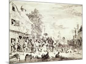 The Village Fair, 1685-Cornelis Dusart-Mounted Giclee Print