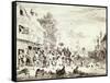 The Village Fair, 1685-Cornelis Dusart-Framed Stretched Canvas