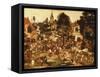 The Village Fair-Pieter Brueghel the Younger-Framed Stretched Canvas