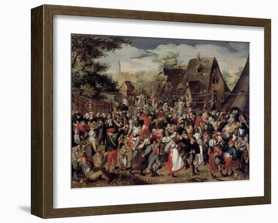 The Village Festival-Pieter Brueghel the Younger-Framed Giclee Print