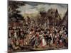 The Village Festival-Pieter Brueghel the Younger-Mounted Giclee Print