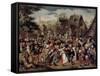 The Village Festival-Pieter Brueghel the Younger-Framed Stretched Canvas