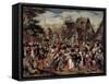 The Village Festival-Pieter Brueghel the Younger-Framed Stretched Canvas