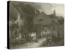 The Village Festival-Sir David Wilkie-Stretched Canvas