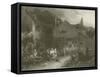 The Village Festival-Sir David Wilkie-Framed Stretched Canvas