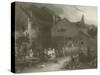 The Village Festival-Sir David Wilkie-Stretched Canvas