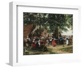 The Village Fete-Jean Charles Meissonier-Framed Giclee Print