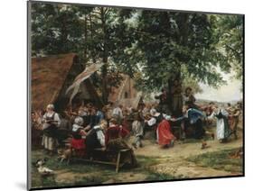 The Village Fete-Jean Charles Meissonier-Mounted Giclee Print