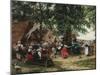 The Village Fete-Jean Charles Meissonier-Mounted Giclee Print