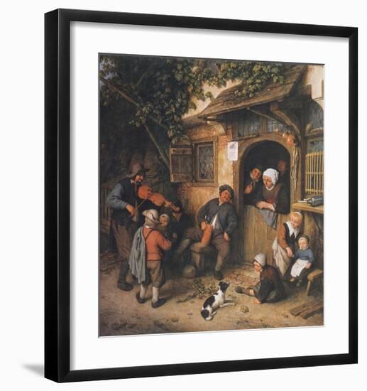 The Village-Fiddler , 1673-Adriaen Ostade-Framed Collectable Print