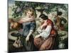 The Village Gossips-Daniel Maclise-Mounted Giclee Print