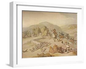 'The Village Hunt', c1800, (1922)-Thomas Rowlandson-Framed Giclee Print