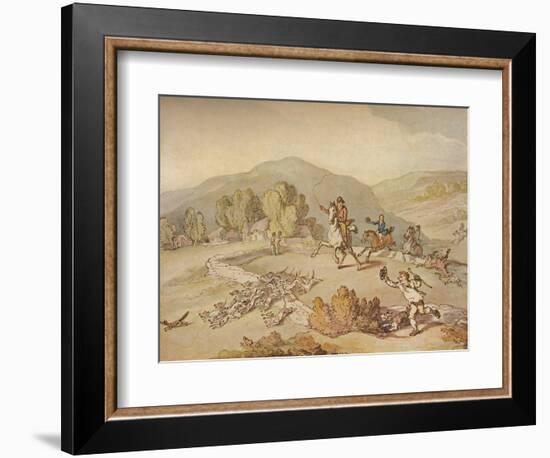 'The Village Hunt', c1800, (1922)-Thomas Rowlandson-Framed Giclee Print