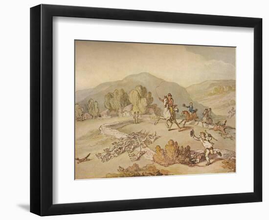 'The Village Hunt', c1800, (1922)-Thomas Rowlandson-Framed Giclee Print