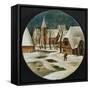 The Village in Winter-Pieter Brueghel the Younger-Framed Stretched Canvas