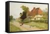 The Village Inn-Arthur Claude Strachan-Framed Stretched Canvas