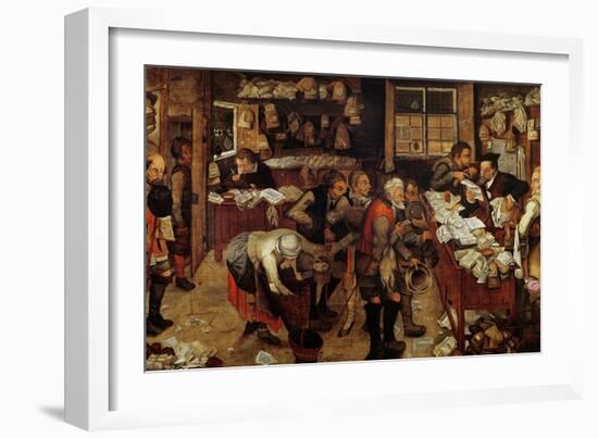 The Village Lawyer, 1621-Pieter Brueghel the Younger-Framed Giclee Print