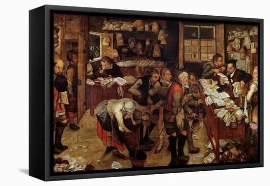 The Village Lawyer, 1621-Pieter Brueghel the Younger-Framed Stretched Canvas