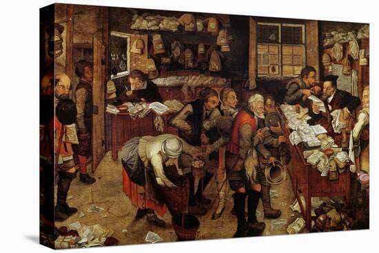 The Village Lawyer, 1621-Pieter Brueghel the Younger-Stretched Canvas