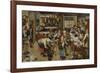 The Village Lawyer's Office-Pieter Brueghel the Younger-Framed Premium Giclee Print