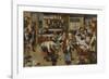 The Village Lawyer's Office-Pieter Brueghel the Younger-Framed Premium Giclee Print