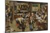 The Village Lawyer's Office-Pieter Brueghel the Younger-Mounted Premium Giclee Print