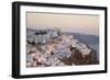 The Village Lit by the Setting Sun, Firostefani, Santorini (Thira) (Thera)-Ruth Tomlinson-Framed Photographic Print