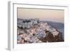 The Village Lit by the Setting Sun, Firostefani, Santorini (Thira) (Thera)-Ruth Tomlinson-Framed Photographic Print