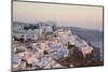 The Village Lit by the Setting Sun, Firostefani, Santorini (Thira) (Thera)-Ruth Tomlinson-Mounted Photographic Print