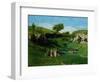 The Village Maidens, 1851-Gustave Courbet-Framed Giclee Print