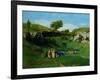 The Village Maidens, 1851-Gustave Courbet-Framed Giclee Print