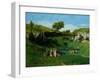 The Village Maidens, 1851-Gustave Courbet-Framed Giclee Print