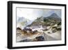 The Village of Angangueo, Mexico, 1883 (W/C on Paper)-Thomas Moran-Framed Giclee Print