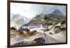 The Village of Angangueo, Mexico, 1883 (W/C on Paper)-Thomas Moran-Framed Giclee Print