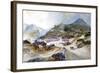 The Village of Angangueo, Mexico, 1883 (W/C on Paper)-Thomas Moran-Framed Giclee Print