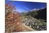 The Village of Ardez in Autumn in the Low Engadine. Swiss National Park. Switzerland. Europe-ClickAlps-Mounted Photographic Print