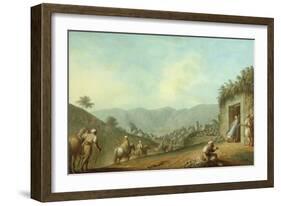 The Village of Betania with a View of the Dead Sea-Luigi Mayer-Framed Giclee Print