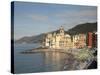 The Village of Camogli, Liguria, Italy, Europe-Angelo Cavalli-Stretched Canvas