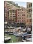 The Village of Camogli, Liguria, Italy, Europe-Angelo Cavalli-Stretched Canvas