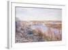 The Village of Champagne at Sunset-April, 1885-Alfred Sisley-Framed Giclee Print