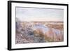 The Village of Champagne at Sunset-April, 1885-Alfred Sisley-Framed Giclee Print