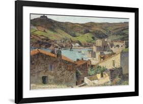 The Village of Collioure with a View of the Port-Henri Martin-Framed Giclee Print