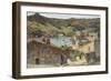 The Village of Collioure with a View of the Port-Henri Martin-Framed Giclee Print