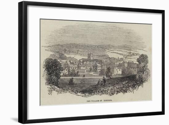 The Village of Edensor-null-Framed Giclee Print