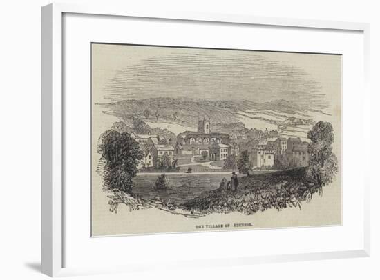 The Village of Edensor-null-Framed Giclee Print