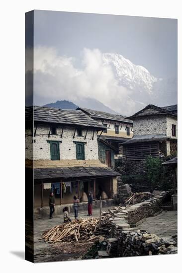 The Village of Ghandruk-Andrew Taylor-Stretched Canvas