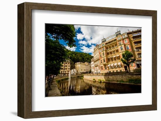 The Village of Karlovy Vary, Bohemia, Czech Republic, Europe-Laura Grier-Framed Photographic Print